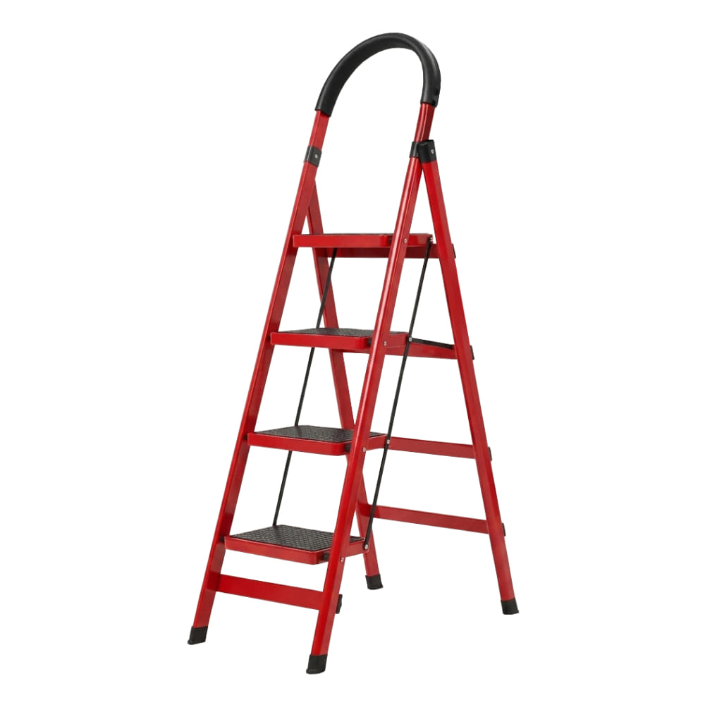 บันได STEP 4 ขั้น MEDILA รุ่น HMLV-00172-4-RD พับได้ สีแดง_0